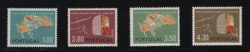 Portugal - 1967 Lisnave Shipyard Inauguration - Complete Set - MVLH