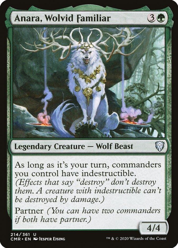NM - Anara, Wolvid Familiar [CMR - 214] Commander Legends