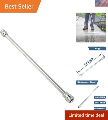Durable 17-Inch Pressure Washer Extension Lance - M22 to 1/4 Inch Quick Connect