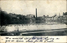 Maynard,MA Paper Mill and Dam c1905 Middlesex County Massachusetts Vintage