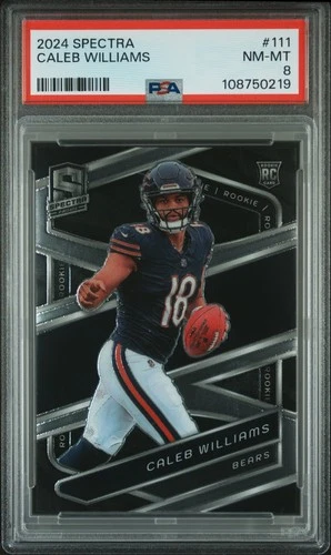 2024 PANINI SPECTRA #111 CALEB WILLIAMS PSA NM-MT 8