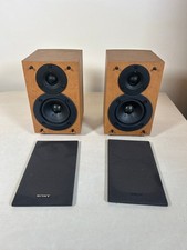 Sony SS-CEX1 2-Way Bookshelf Speakers Compact Wood Veneer Design Hi-Fi Sound