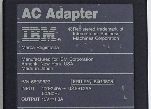 IBM FRU P/N 84G0505 66G9523 100-240V Adattatore CA 15V 1.3A Thinkpad DC - Foto 2 di 4