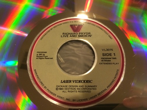RICHARD PRYOR LIVE AND SMOKIN' NM LASERDISC! HTF STAND UP COMEDY OOP! - Foto 3 di 3