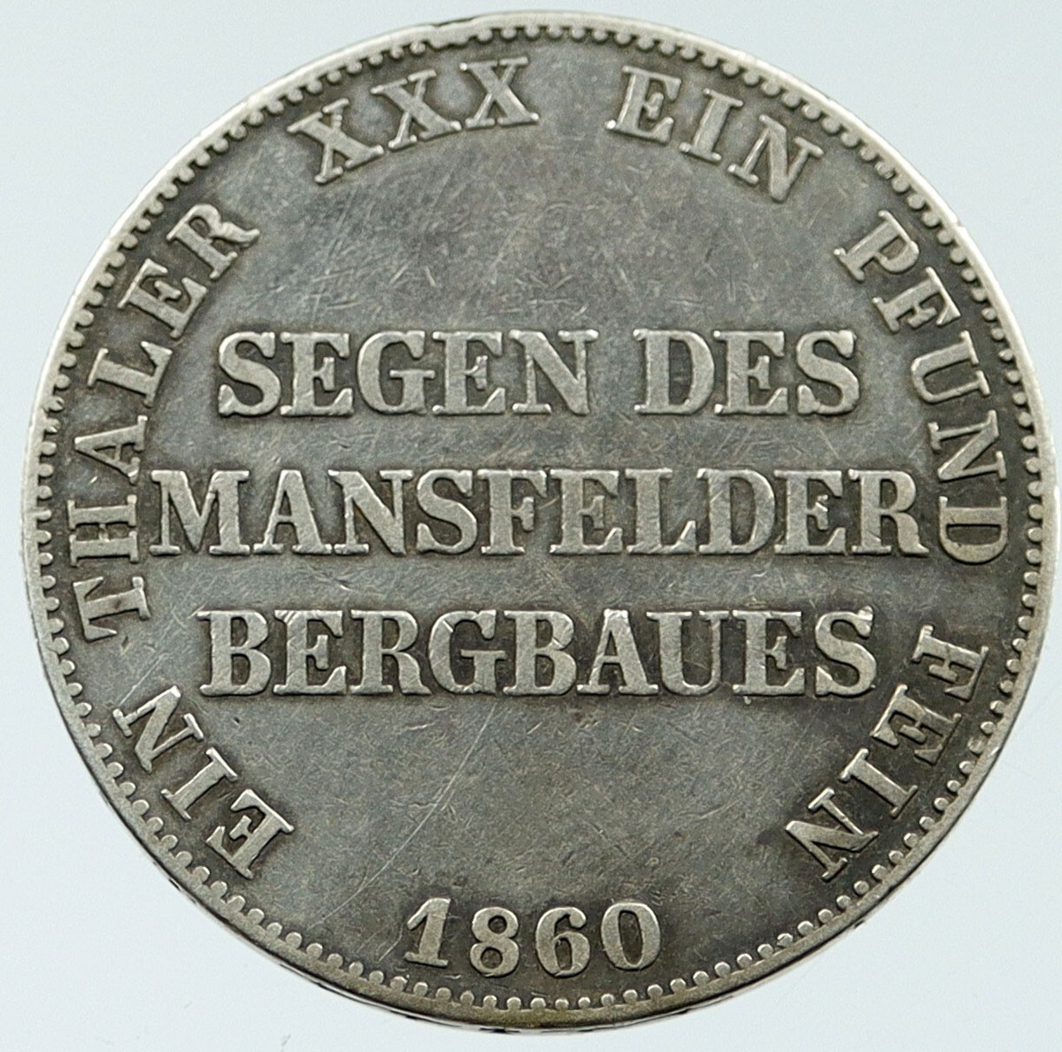 1860 Germany PRUSSIA King Wilhelm IV Antique 0.53oz Silver THALER