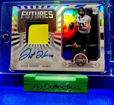 2020 Panini Legacy Justin Herbert Futures RPA ROOKIE PATCH AUTO SP/99 Ducks QB