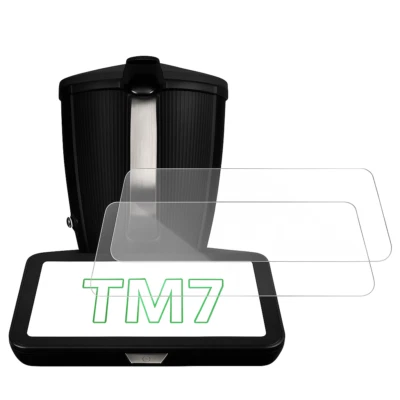 MSM 2X Schutzglas Glasfolie für Vorwerk Thermomix TM7 Display Panzerfolie Full 9H