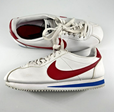 Nike Classic Cortez Swoosh Womens White Varsity Red Sz 7 Forest Gump 807471-103
