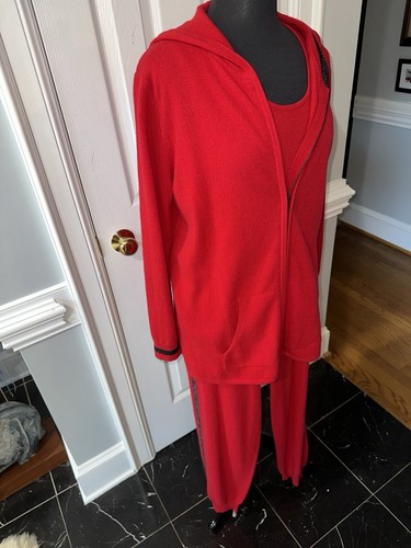 NEIMAN MARCUS, DAMEN KASCHMIR, 3-TEILIGES SHIRT/PULLOVER/HOSE SET GR: L - Bild 3 von 15