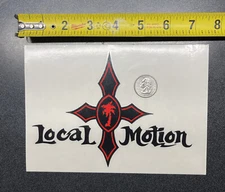VINTAGE LOCAL MOTION STICKER/ DECAL/LARGE/ SURFING