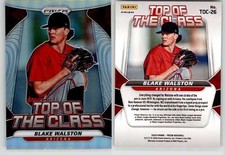 Blake Walston 2020 Prizm Top of the Class Silver TOC-26 Diamondbacks