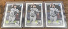 Chris McMahon 2020 Bowman Draft Chrome 1st Bowman #BD-43 Rockies Lot (3)