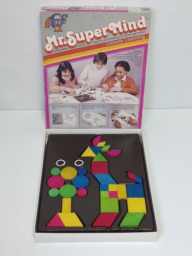 VTG Leisure Learning 1981 : Mr. SUPERMIND - Geometric Pattern Blocks (COMPLETE) - Picture 7 of 7