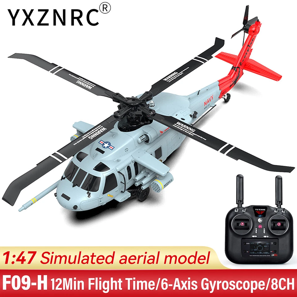 YXZNRC F09-H Hawk SH60 2.4G 8CH GPS Auto-Return Optical Flow RC RTF Helicopter - Image 4 of 4