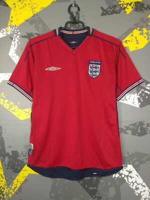 England Away football shirt 2002 2004 Umbro Double-Sided Mens - Main Image