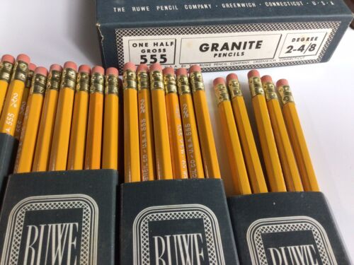 Ruwe Pencils Granite 2-4/8, 555, Lot Of 41 Pencils - Picture 4 of 7