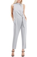 Topshop Gray High Neck Belted Jumpsuit Sz 4 $115 on sale Topshop Gray High Neck Belted Jumpsuit Sz 4 $115 on sale