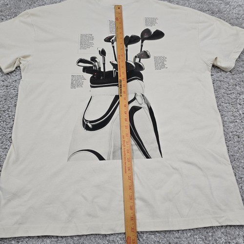Abercrombie Fitch x Reserve Shirt Mens XXLT Cream PGA Tour Golfing New - Picture 8 of 9