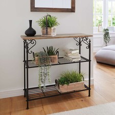 Regal kleines Metall Regal Dekoregal Bücherregal Blumenregal landhauswelt