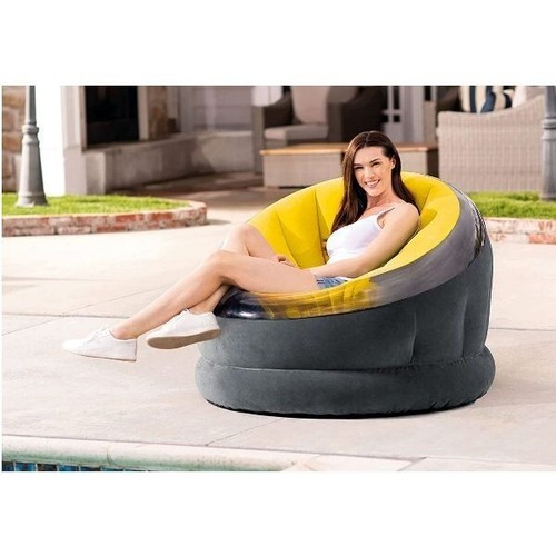 Intex 68582NP poltrona gonfiabile Empire poltroncina verde giallo azzurro Rotex - Foto 5 di 8