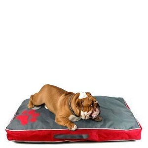 grey waterproof dog bed