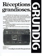 Publicité Advertising 097  1979   Grundig  radio-cassette RR 1040
