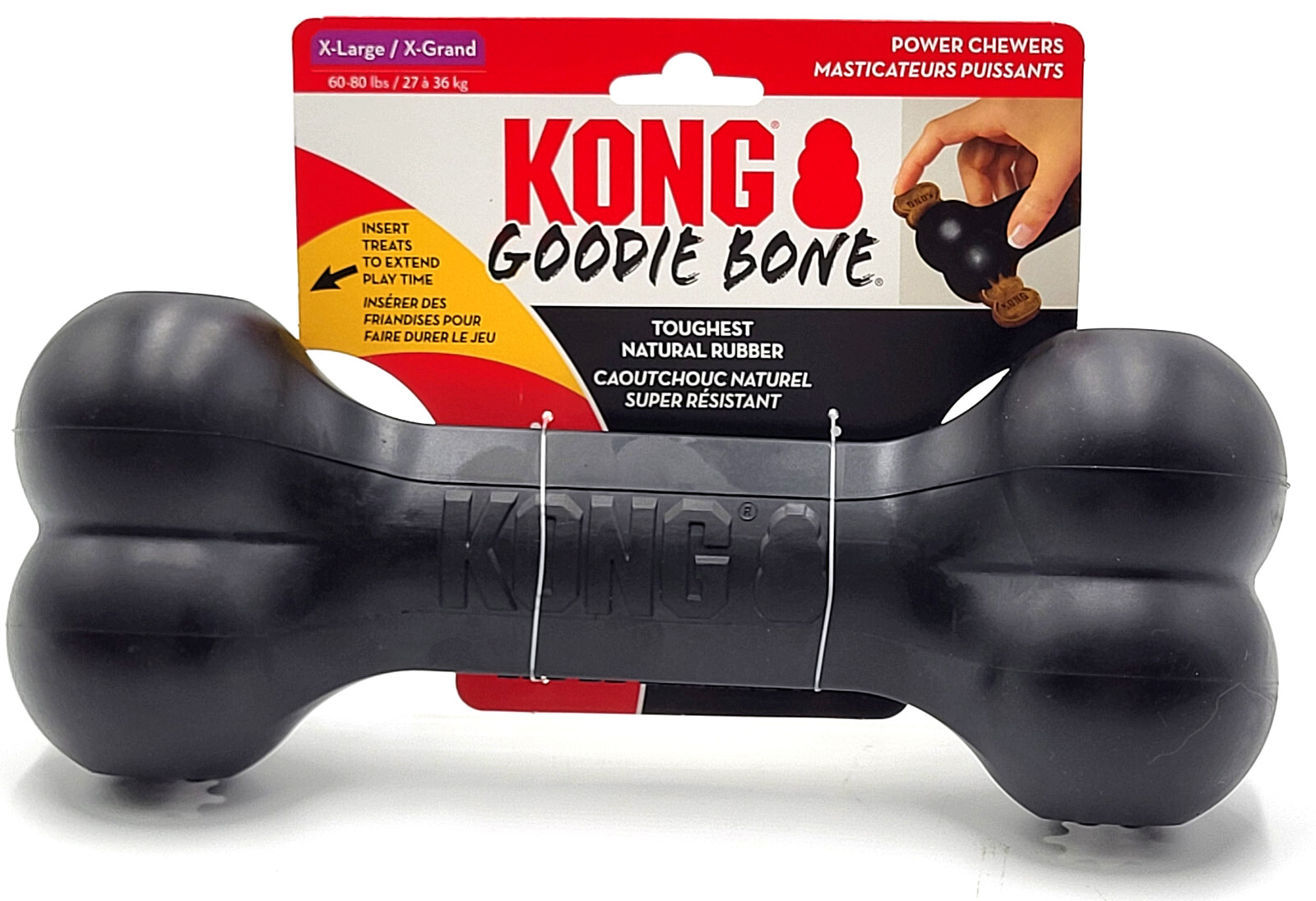 KONG Extreme Goodie Bone *NEW SIZE XL 60-80 lbs Durable Dog Chew Toy 10"