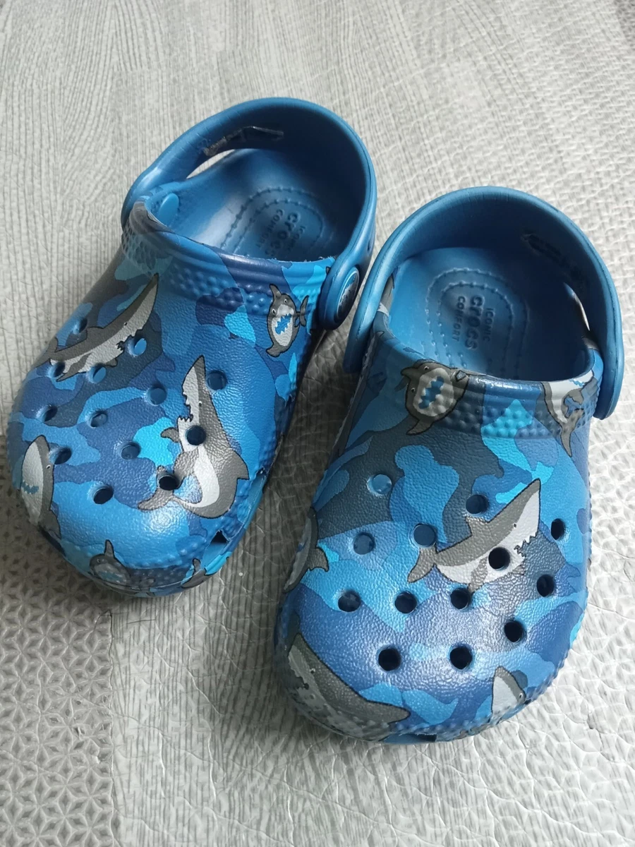 Shark crocs for toddlers sale