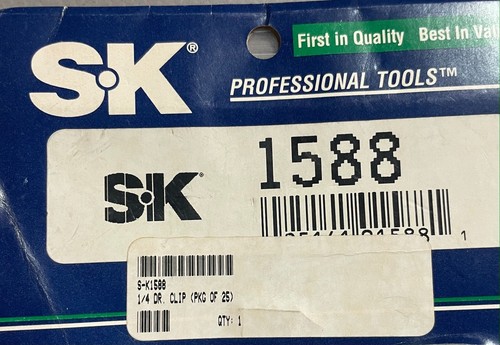 S-K 1/4" Drive Clips - Pack of 25 - Picture 2 of 3