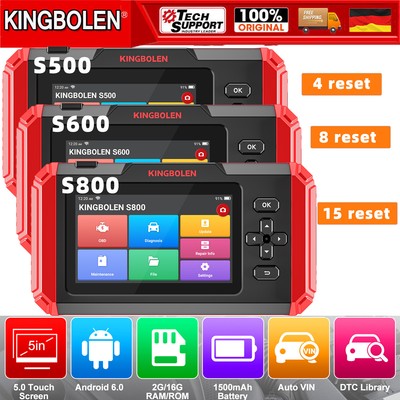 KINGBOLEN S500/S600/S800 Profi KFZ Auto OBD2 Diagnosegerät Scanner TPMS DPF 