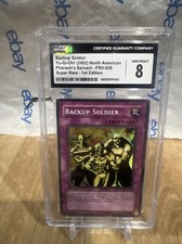 Yu-Gi-Oh! TCG Backup Soldier PSV-028 1st Edition Cgc 8 New Slab Graded