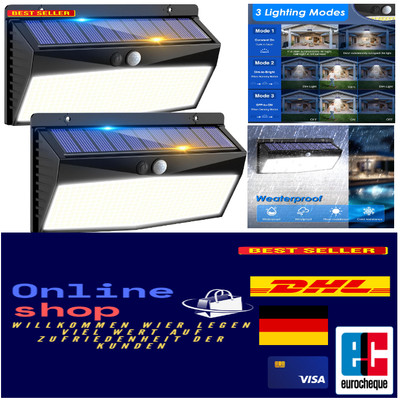 368 led solar lights for outdoor use with motion sensor, solar lights lamp ou...