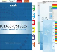 Index Tabs for ICD-10-CM 2025 the Complete Official Codebook - Easy Navigation f