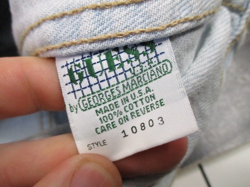 Vintage Guess Denim Jacket Mens Medium Georges Marciano Light Wash Trucker USA - Picture 13 of 14