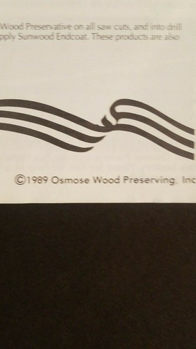 Vintage Osmose Wood Products Gazebos Do It Yourself Project 17 Page Booklet - Picture 3 of 4