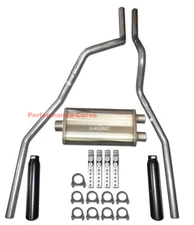 04 - 08 Ford F150 Truck Mandrel Bent Dual Exhaust w/ MagnaFlow 5x11x22 Muffler
