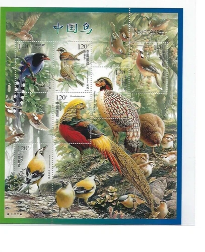 2008-4 VR China MiNr. 3942 - 3947 Block 144 Vögel Pf. Vogel Birds