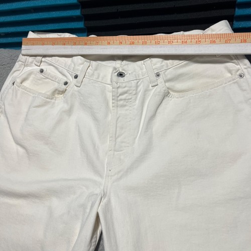 Jeans GAP Vintage No. 14 Original Fit Hombre 38 x 32 Blanco Recto Hecho en EE. UU. - Imagen 7 de 16