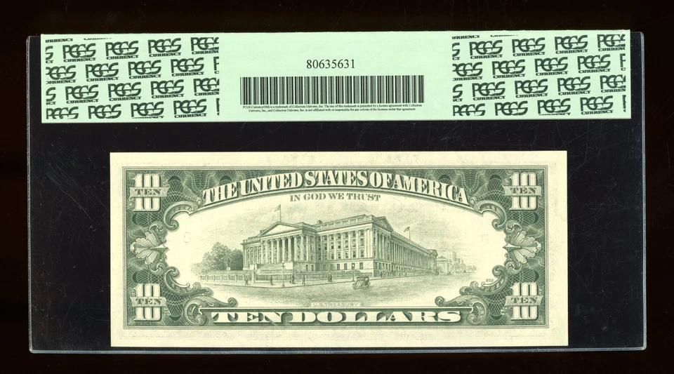 DBR 1981-A $10 FRN St. Louis Fr. 2026-H PCGS 64 PPQ Serial H18715387A - Image 2 of 2