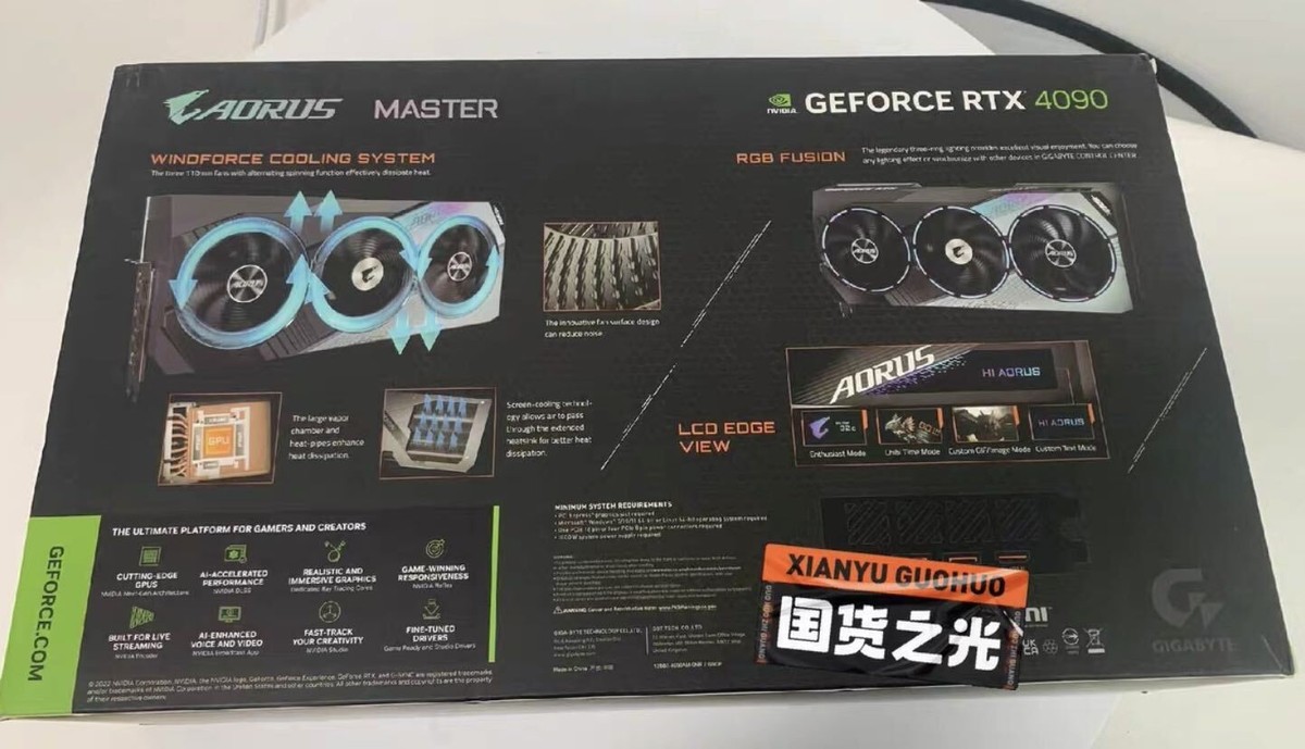 グラフィックボード・グラボ・ビデオカード GIGABYTE AORUS GeForce RTX 4090 MASTER GIGABYTE AORUS GeForce RTX 4090 MASTER 24GB GDDR6X PCI Express 4.0