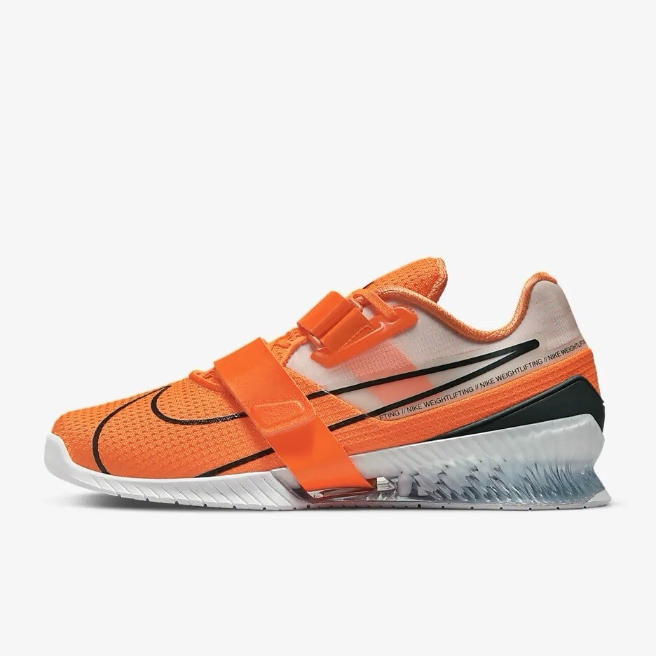 Nike Romaleos 4 Orange CD3463 801 Weightlifting Lifting Gym 