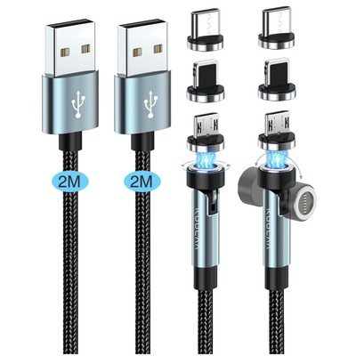 Hochwertiges 3-in-1 Magnetisches Kabel - Schnelles Aufladen und Synchronisieren