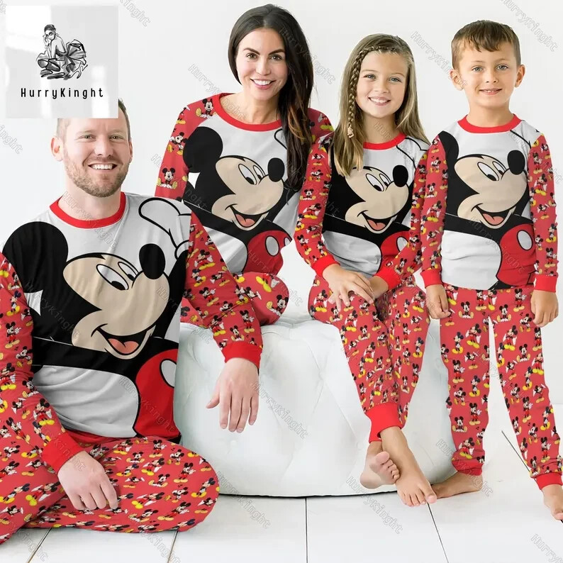 Cute Family Pajamas Set, Matching Pajamas Set, Holiday Pajamas