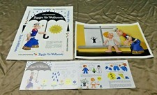 Rare Popeye The Weatherman Colorform Printers Proof For Colorforms Box and Set