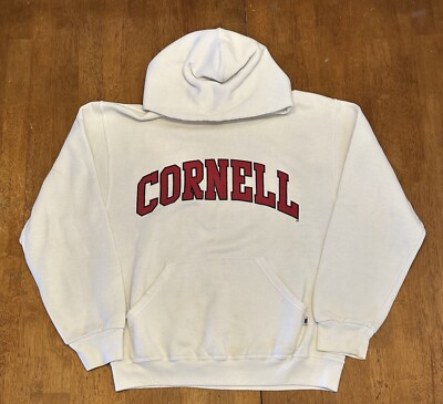 Vintage Cornell University Russell Athletic Hoodie Sweatshirt Small 90s Y2K