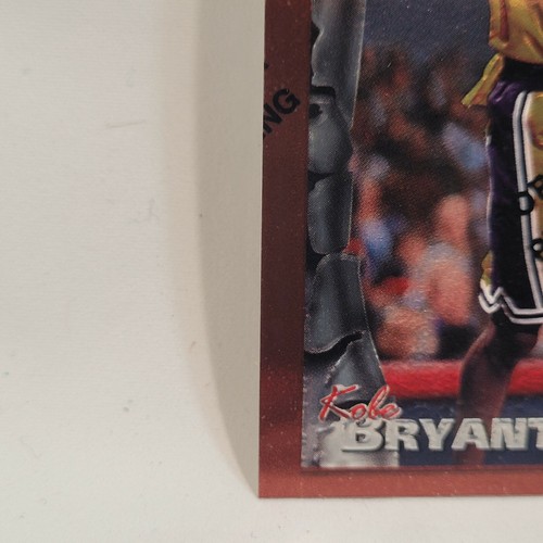 1996-97 Topps Finest Kobe Bryant Apprentices tarjeta de novato radiocontrol #74 - Imagen 5 de 6