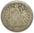 1853 Arrows Seated Liberty Silver Dime Almost Good AG Coin #22851