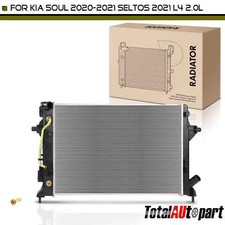 Radiator w/ Transmission Oil Cooler for Kia Seltos 2021 Soul 2020-2021 L4 2.0L