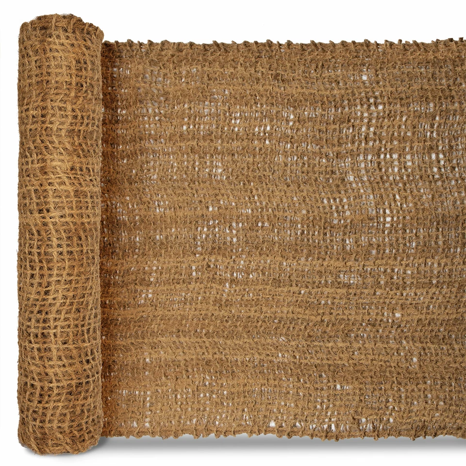 Böschungsmatte 1m breit 400- 700g/m² Kokosmatte Ufer Teich + Erdanker GRATIS - Bild 2 von 4