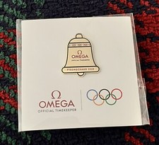 Omega Watch Olympic Pin !! Rare For Watch Ent...